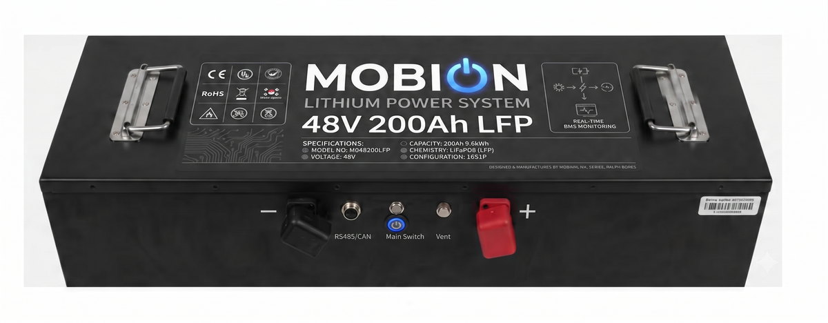 MOBION 48V 200Ah 리튬 인산철 배터리